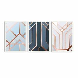 Wallity Cuadro Decorativo Enmarcado en MDF (3 Piezas) Multicolor
